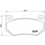 Piduriklotsi komplekt, ketaspidur BREMBO P 52 018