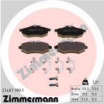 Piduriklotsi komplekt, ketaspidur ZIMMERMANN 23407.190.1