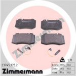 Piduriklotsi komplekt, ketaspidur ZIMMERMANN 23745.175.2