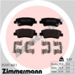 Piduriklotsi komplekt, ketaspidur ZIMMERMANN 25337.160.1