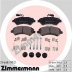 Piduriklotsi komplekt, ketaspidur ZIMMERMANN 24466.190.2
