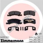 Piduriklotsi komplekt, ketaspidur ZIMMERMANN 24229.155.1