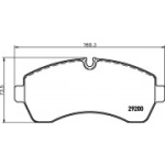 Piduriklotsi komplekt, ketaspidur HELLA 8DB 355 005-531