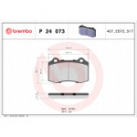 Piduriklotsi komplekt, ketaspidur BREMBO P 24 073