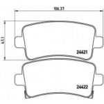 Piduriklotsi komplekt, ketaspidur BREMBO P 59 060