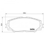 Piduriklotsi komplekt, ketaspidur BREMBO P 83 082