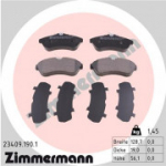 Piduriklotsi komplekt, ketaspidur ZIMMERMANN 23409.190.1
