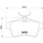 Piduriklotsi komplekt, ketaspidur BREMBO P 61 114