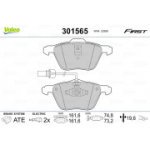 Piduriklotsi komplekt, ketaspidur VALEO 301565