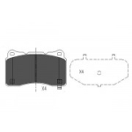 Piduriklotsi komplekt, ketaspidur KAVO PARTS KBP-8021