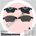 Piduriklotsi komplekt, ketaspidur ZIMMERMANN 24696.200.2