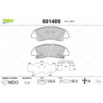 Piduriklotsi komplekt, ketaspidur VALEO 601409