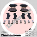 Piduriklotsi komplekt, ketaspidur ZIMMERMANN 22953.170.2