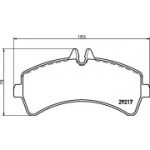 Piduriklotsi komplekt, ketaspidur HELLA 8DB 355 005-541