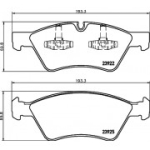 Piduriklotsi komplekt, ketaspidur HELLA 8DB 355 012-011