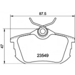 Piduriklotsi komplekt, ketaspidur HELLA 8DB 355 018-271