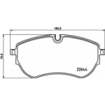 Piduriklotsi komplekt, ketaspidur HELLA 8DB 355 037-731