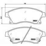 Piduriklotsi komplekt, ketaspidur BREMBO P 59 076