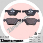 Piduriklotsi komplekt, ketaspidur ZIMMERMANN 21670.200.1