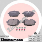 Piduriklotsi komplekt, ketaspidur ZIMMERMANN 24703.175.1
