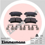 Piduriklotsi komplekt, ketaspidur ZIMMERMANN 24421.170.2