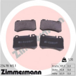 Piduriklotsi komplekt, ketaspidur ZIMMERMANN 23478.165.1