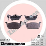 Piduriklotsi komplekt, ketaspidur ZIMMERMANN 22035.175.2