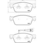 Piduriklotsi komplekt, ketaspidur BREMBO P 85 141