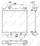 Radiaator, mootorijahutus NRF 53078