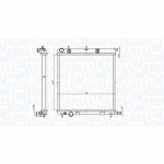 Radiaator, mootorijahutus MAGNETI MARELLI 350213819000