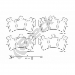 Piduriklotsi komplekt, ketaspidur BRECK 23693 00 553 00