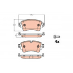 Piduriklotsi komplekt, ketaspidur TRW GDB2132