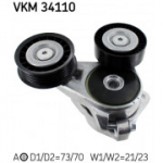 Pingutusrull, soonrihm SKF VKM 34110