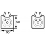 &Otilde;liradiaator, mootori&otilde;li MAHLE ORIGINAL CLC 161 000S