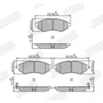 Piduriklotsi komplekt, ketaspidur JURID 573371J