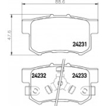 Piduriklotsi komplekt, ketaspidur HELLA 8DB 355 012-061