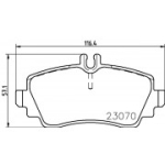 Piduriklotsi komplekt, ketaspidur HELLA 8DB 355 018-281
