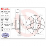 Piduriketas BREMBO 09.5142.76