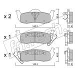 Piduriklotsi komplekt, ketaspidur fri.tech. 736.0