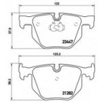 Piduriklotsi komplekt, ketaspidur BREMBO P 06 029