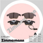 Piduriklotsi komplekt, ketaspidur ZIMMERMANN 24705.200.1