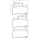 Piduriklotsi komplekt, ketaspidur BREMBO P 23 154