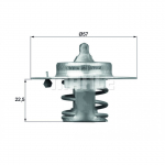 Termostaat, jahutusvedelik BEHR TX 60 83D