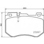 Piduriklotsi komplekt, ketaspidur BREMBO P 50 123