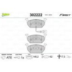 Piduriklotsi komplekt, ketaspidur VALEO 302222