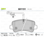 Piduriklotsi komplekt,ketaspidur VALEO 601151