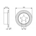 Piduriketas BOSCH 0 986 479 V26