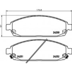 Piduriklotsi komplekt, ketaspidur HELLA 8DB 355 012-101