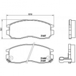 Piduriklotsi komplekt, ketaspidur BREMBO P 54 014