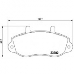 Piduriklotsi komplekt, ketaspidur BREMBO P 68 025